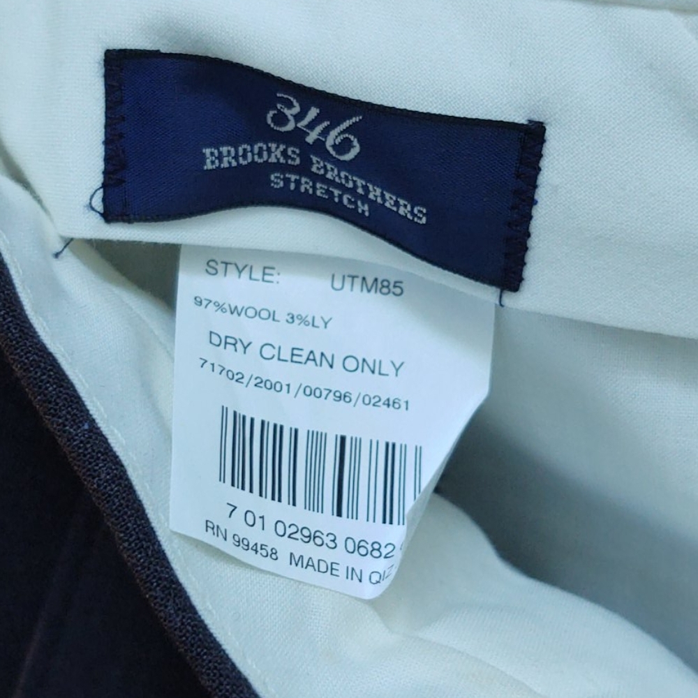 346 Brooks Brothers men's dress pants 97% wool - Picture 6 of 7